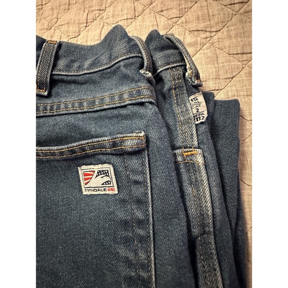 Tyndale FRMC Jeans Mens 35x30 Flame Resistant Blue Denim Cal 15 Cat 2 NFPA 2112 - Picture 2 of 12